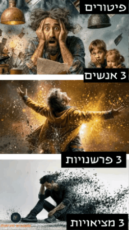 שלוש דרכים לפרש פיטורים